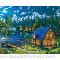 Vermont Christmas Company Forest Cabin Jigsaw Puzzle 1000 Piece B079Y9BVYT